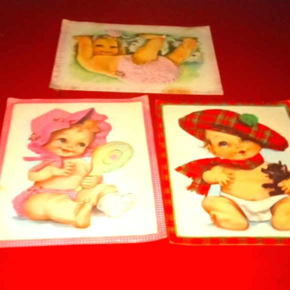 Set of 3 Vintage oversized greeting cards - Picture 3 of 4